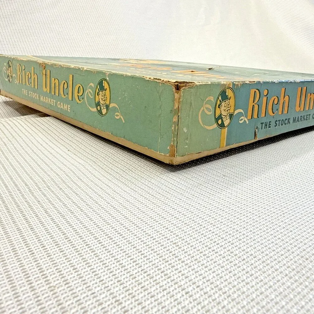 Vintage Parker Brothers Rich Uncle - The Stock Market Game 1955 USA - Complete